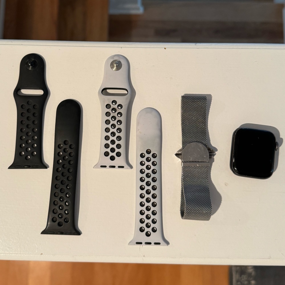 Apple Watch Series 4 with 3 bands